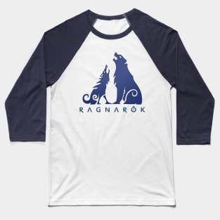 Wolf and Bear Ragnarok Baseball T-Shirt